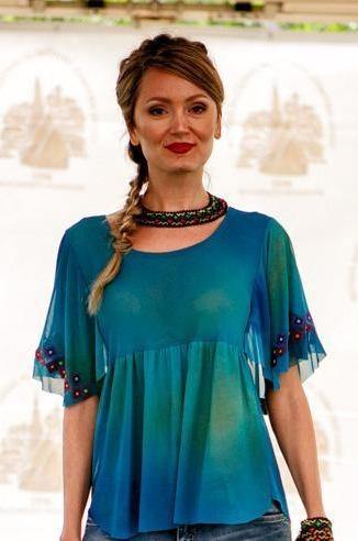 Bluza tull brodat  Liza Panait Liza Panait Online Boutique